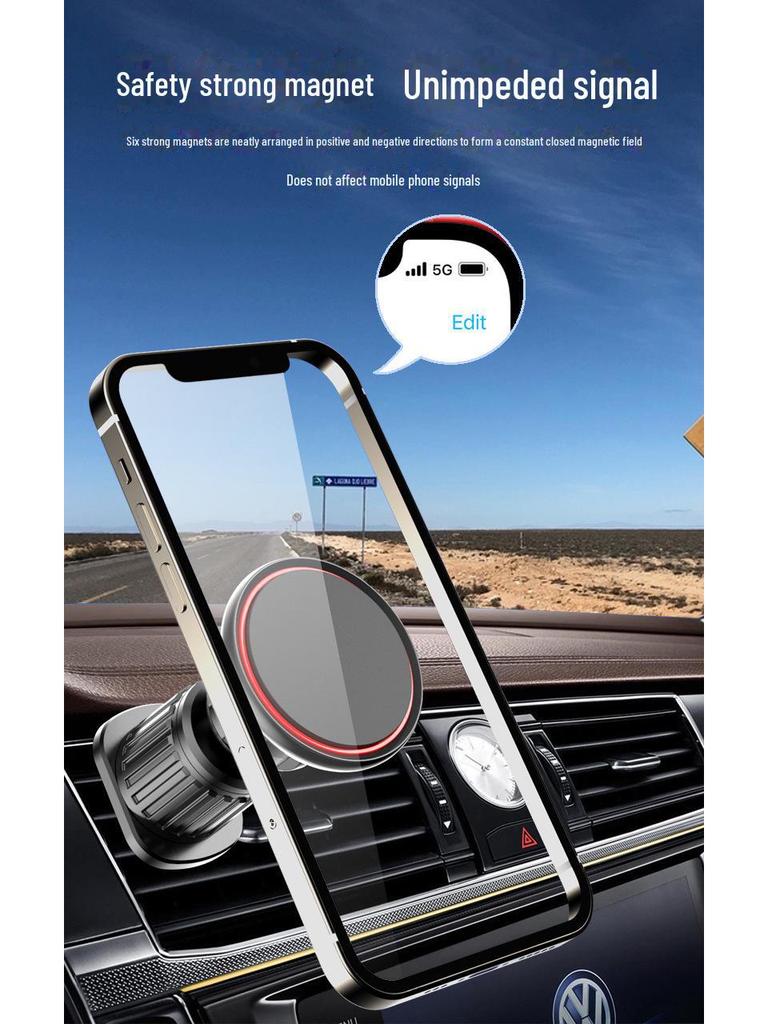 2024 Starker magnetischer Saugnapf-Autotelefonhalter mit Navigationsunterstützung