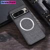 Per Custodia in Tessuto per Magsafe per Google Pixel 9 8 7 6 Pro XL 7A 8A 6A Ricarica Wireless Magnetica Cover Sottile per Pixel 9Pro 8Pro