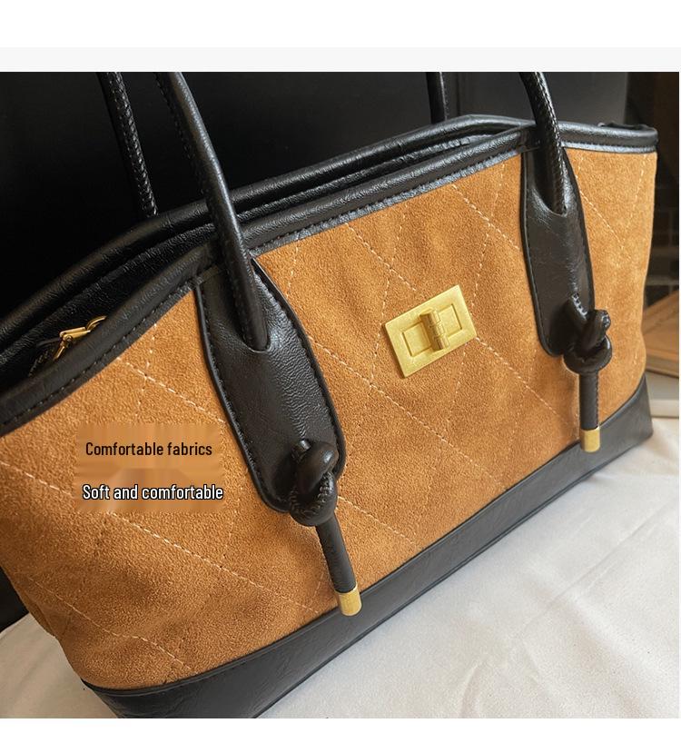 Grenzüberschreitende Retro Handtasche mit großer Kapazität und vielseitiger Verwendung für Damen: Modische Luxus-Schulter-Tragetasche