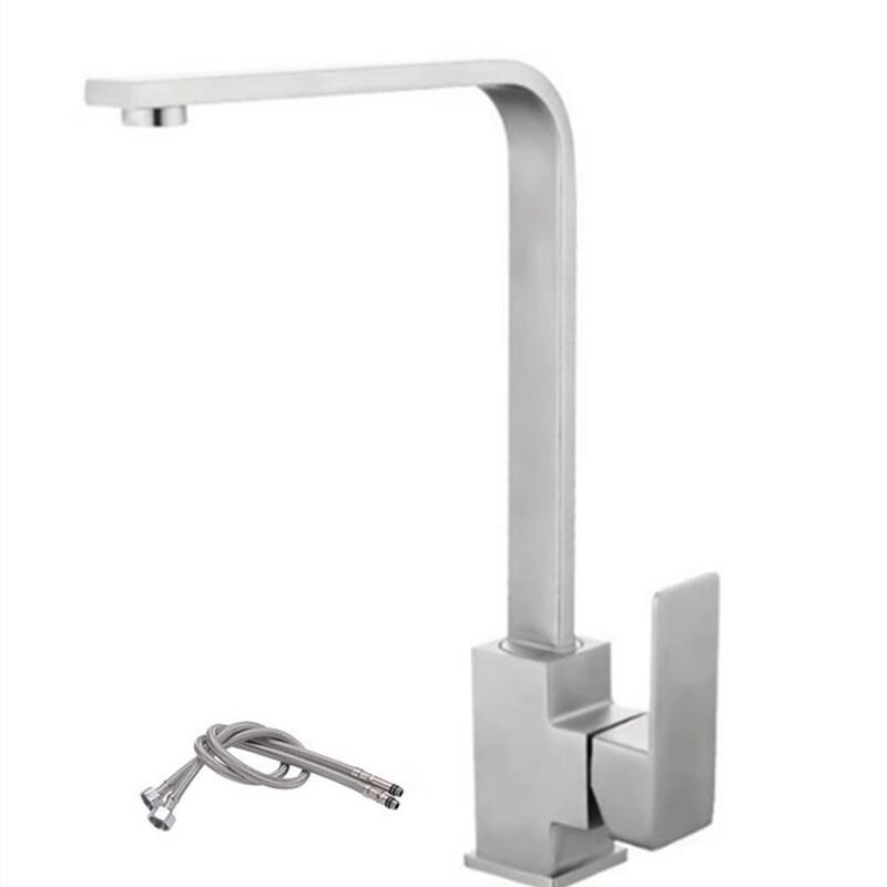 Brushed 304 Stainless Steel Kitchen Faucet