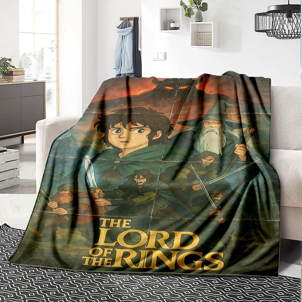 1pc Lord of the Rings Flannel Blanket - Soft Warm Throw for Home, Office, TravelL1346