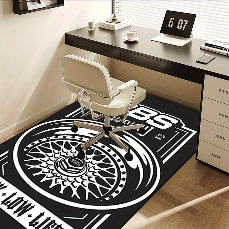 1pc BBS,Wheels,Lifestyle Office Carpet Soft Polyester Non Slip Machine Washable Indoor Carpet Living