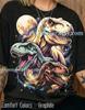 Space T-Rex Comfort Colors® Tshirt, Vintage 90S Graphic Style Tees, Retro Dinosaur Lover Galaxy Sweater, Y2K Streetwear Tanktop,