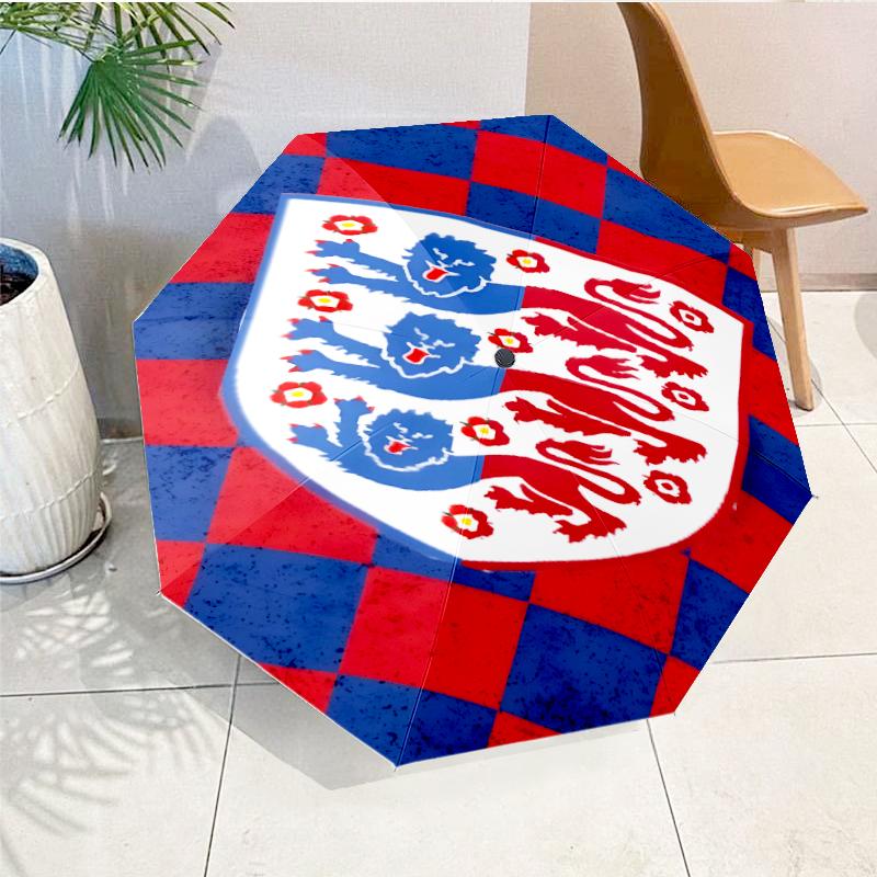 EnglCoat Of Arms Automatic Folding Umbrella - 8-Rib Travel Umbrella with Auto Open/Close & Portable, Gift for Christmas, Birthdays