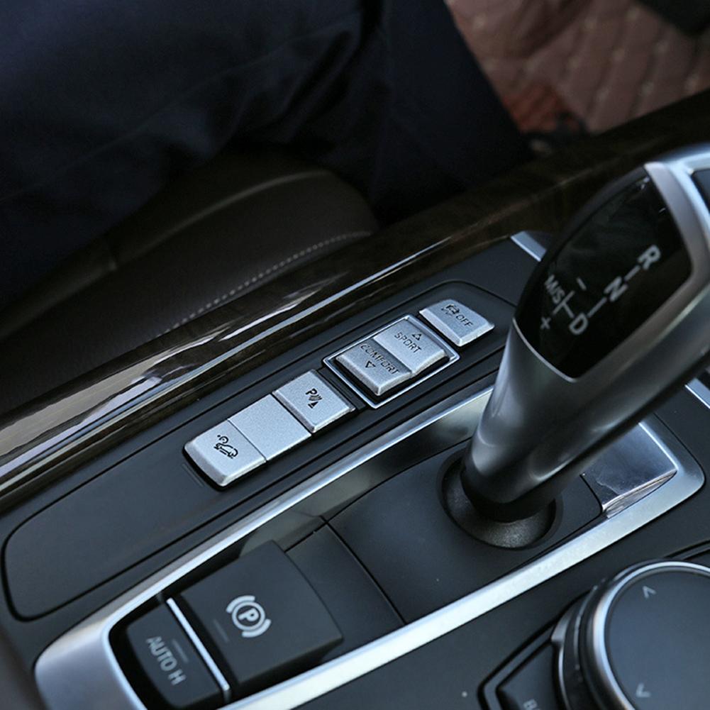 Car Interior Upgrade Silver Driving Mode Button Stylish Driving Mode Button Trim Car Interior Accent Alloy Trim China Mainland