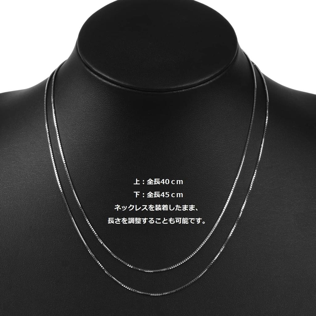 Platina nyaklánc Pt850 velencei szélesség 45 cm csúszda [Fairy Kallet] 1,0 mm kb.. 4,0 g