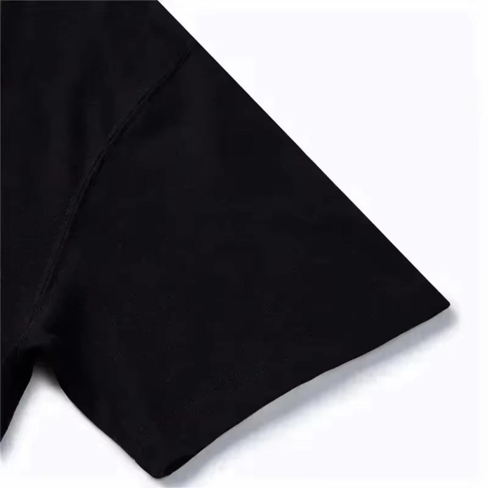 SILBON Fashion Cotton T-shirt for Men Y2K Tops Harajuku Luxury Brand Letter Printing Tee Summer Short Sleeve Tee Redtube