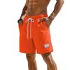 Men's Summer Drawstring Shorts  Men's Casual Beach Straight Leg Shorts