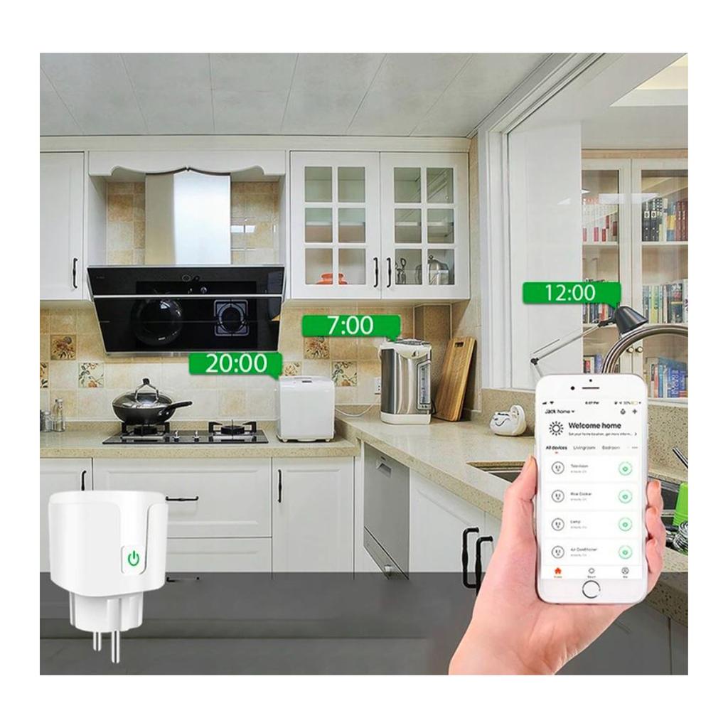 Smart Wi-Fi Socket, Smart Wi-Fi Socket With Energy Consumption Measurement