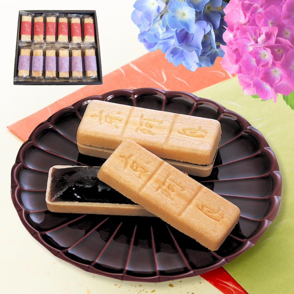 

на середину года Kyoazuki Monaka Hashiyagi 12 штук штук штук гладкой фасоли Ручной работы Монака В индивидуальной упаковке Японские сладости Сувенир Киото