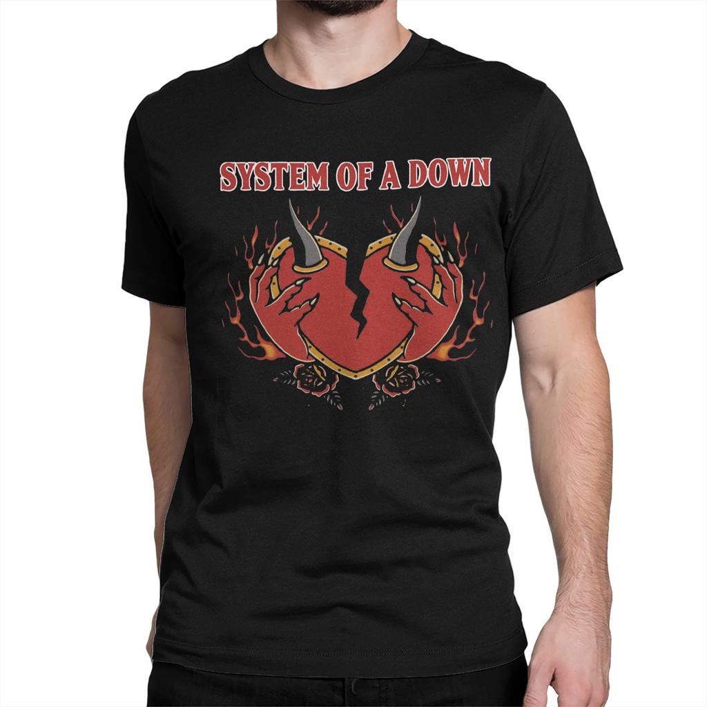 Toxicity Album System of a Downs Band Men Women T Shirts Tee Shirt Short Sleeve Crew Neck T-Shirt Pure Cotton Summer Clothes