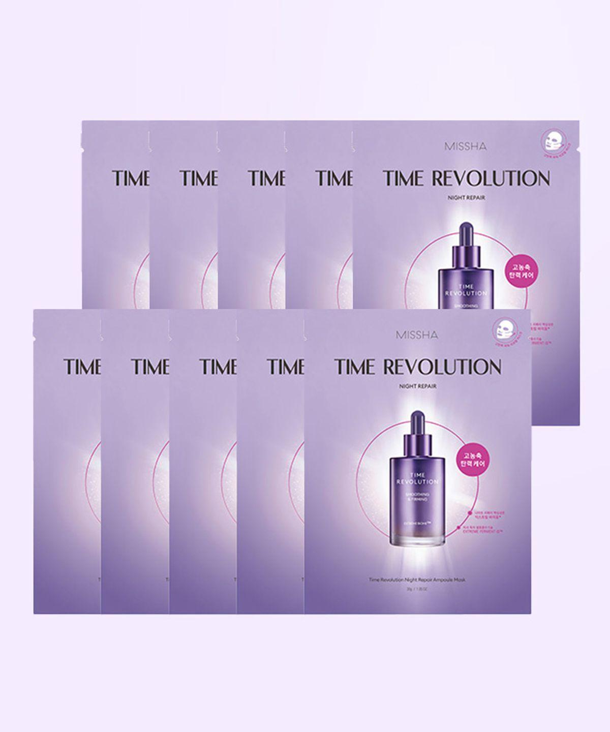(10 шт.) Time Revolution Night Repair Ампульная маска 30г