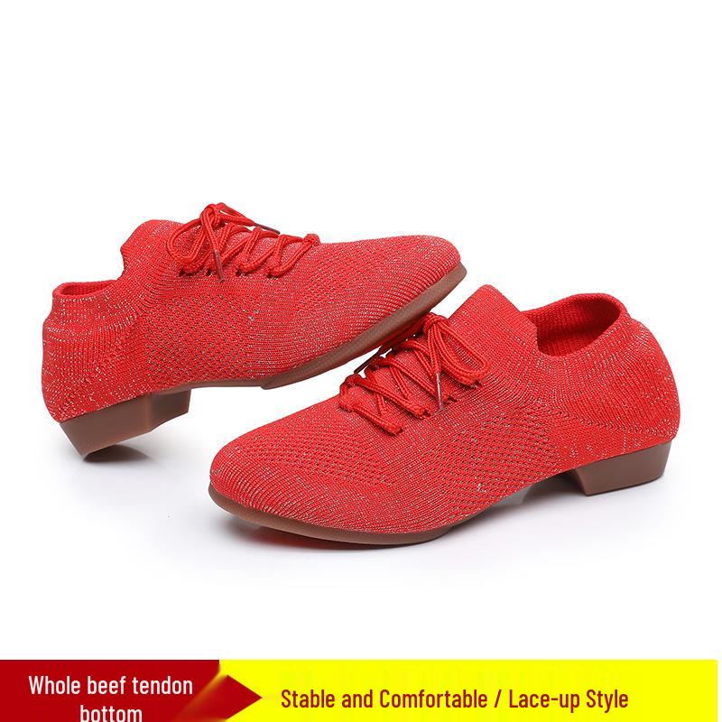 Flyknit Mesh Soft Sole Jazz & Latin Dance Shoes for Women