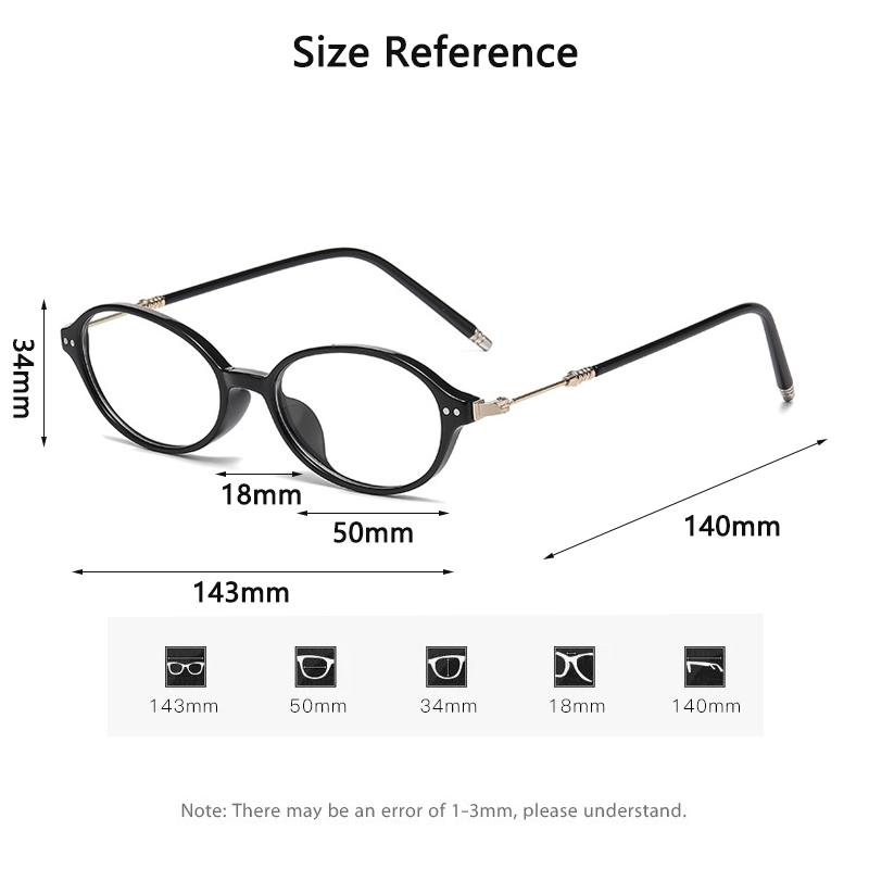 Xiaomi Oval Photochromic Anti-Blue Light Myopia Glasses for Men Women, Indoor Outdoor Transition Prescription Lenses