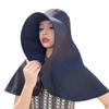 Summer Hats for Women Outdoor UV Anti Neck Protection Sun Visors for Lady Fishing Hiking Wide Brim Shawl Sunscreen Ponytail Cap