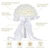 Braut Hochzeit mit Blumen aus Schaum Simulation Blume weiße Rose Bouquet koreanische Hochzeit Fotografie Requisiten Liebhaber Geschenke