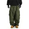 Men's Summer American Retro Overalls, All-match Solid Color, Outdoor Slim Straight Casual Trousers