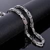 Black Choker Necklace Men Never Fade Gold Color 316L Stainless Steel 55CM Mens Long Chain Necklace Best Friends Jewelry Man