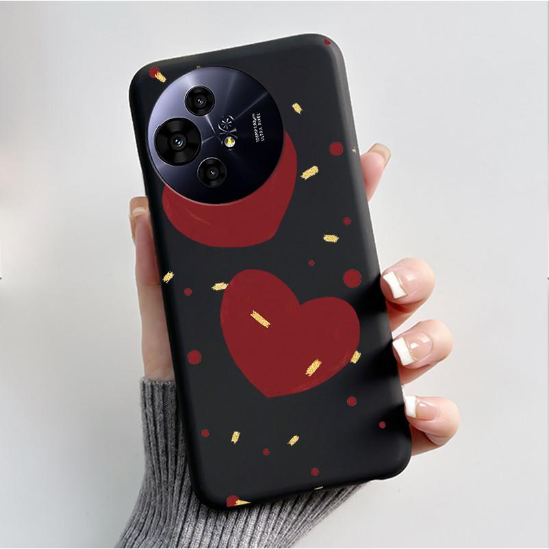 Case For TCL 50 Pro NxtPaper 5G Phone Case Luxury Fashion Butterfly Flower Black Soft TPU Silicone Shockproof Cover Casing Shell