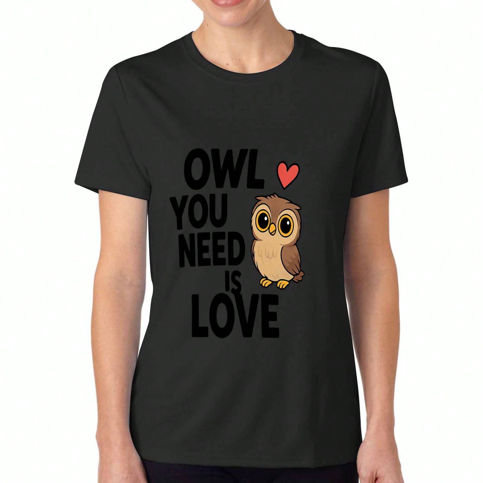 Owl Teacher Women s Cotton T Shirt, Premium Cotton Graphic, Durable, Casual Fashion. Featuring I Teach A Hoot Cute Owls Design, Great For School Teach S разноцветный