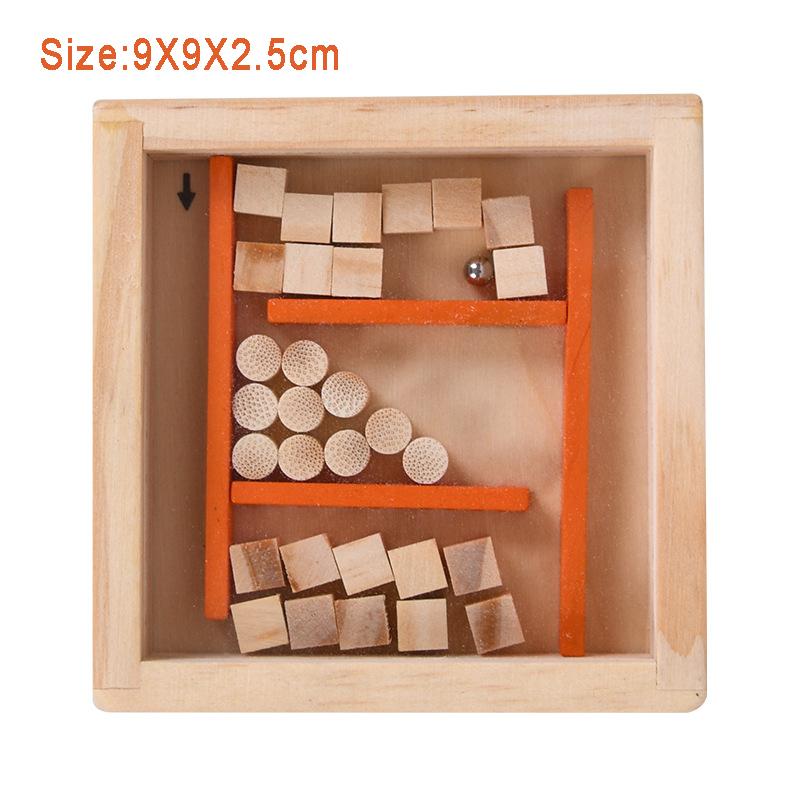 Kids Balance Rolling Ball Maze Board Montessori Sensory Toys Labyrinth Logical Thinking Challenge Game Educational Creative Toys