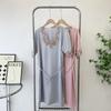 Pajamas Women's Summer 2024 New Sexy Embroidered Nightdress Thin Silk Short Sleeve Summer Home Wear Shoelace
