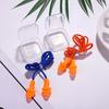 Soundproof Waterproof Silicone Earplugs with Anti-lost Cord for Swimming and Noise Reduction