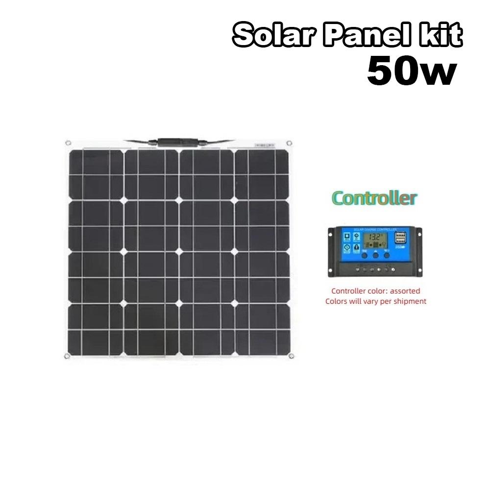 Venkovní monokrystalický 50W poloflexibilní solární panel Panel pro výrobu solární energie Fotovoltaický modul