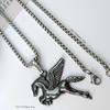 Pegasus Pendant Necklace for Men Angel Wings Horse Design Stainless Steel Hypoallergenic Chain Ideal Valentine's Day Gift for Partner