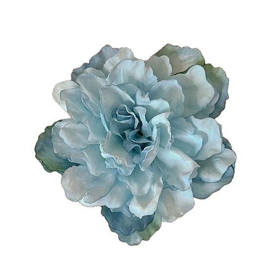 

Women Hairpin Artificial Peony Flower Decor Anti-slip Teeth Hair Pin Large Size Holiday Hair Clip Hair Accessories синий