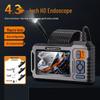 HD Waterproof Borescope P73: 4.3" Screen, 8mm Lens for Pipe and Automotive Inspection