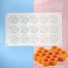 15 Cavity Silicone Honeycomb Molds for Chocolate Honeycomb Bee Silicone Fondant Mold Beehive Silicone Baking Molds Bee Candy Silicone Mold for