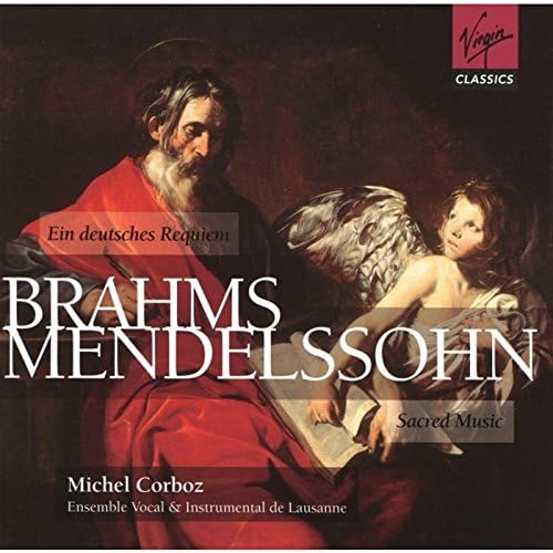 

CD BRAHMS, MENDELSSOHN, CORBOZ; INSTR - Brahms/Mendelssohn: Requiem LC7873 Europe Classical Used