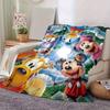 1 stuks, Mickey en Vrienden (2) Woondecoratie Flanellen Deken Perfect Cadeau voor Slaapkamer, Woonkamer, Reizen, Kamperen, Auto