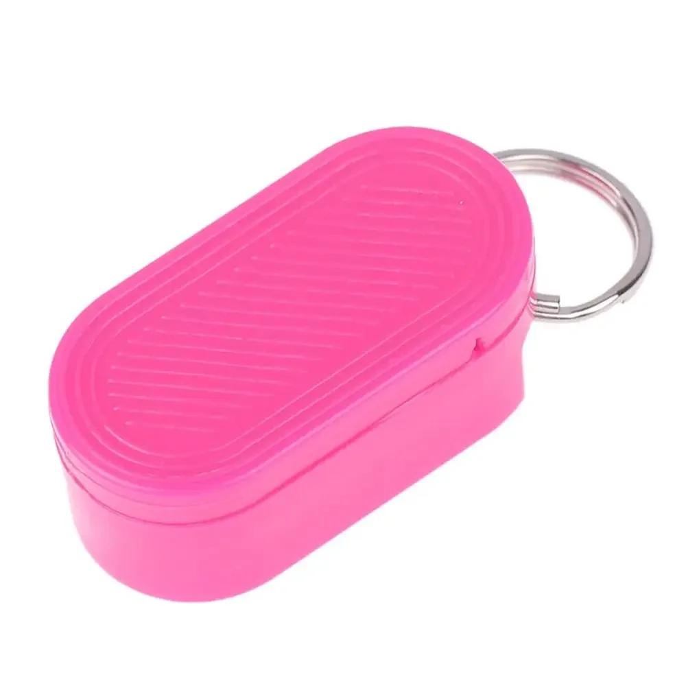 Plastic Pills Cases Keychain Storage Box Organizer Keychain Pill Holder Daily Moistureproof Daily Medication Storage Camping