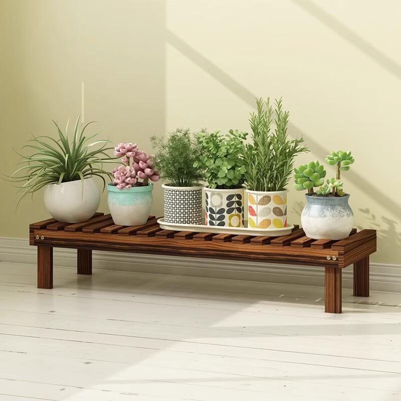 Anti-Corrosion Wooden Stool Flower Stand
