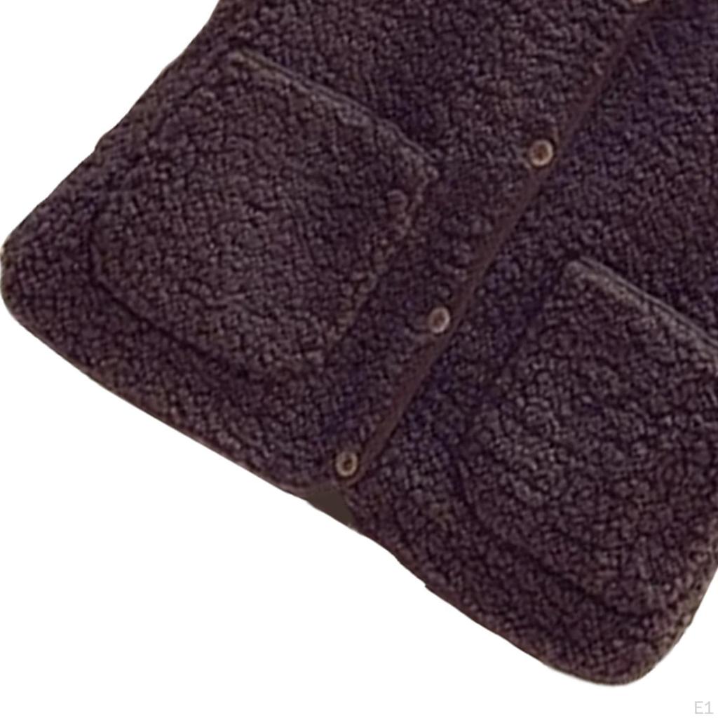 Fleece Vest for Women Casual Warm Single Breasted Button Trendy Gilet