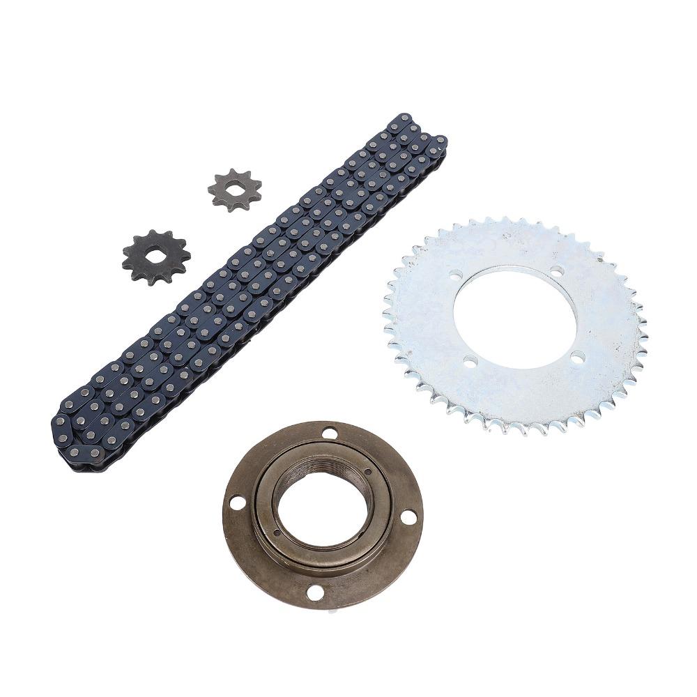 116 Links Chain T8F Gear Chain Set Toothless Flywheel Chain Sprocket Kit  Off Road Vehicles