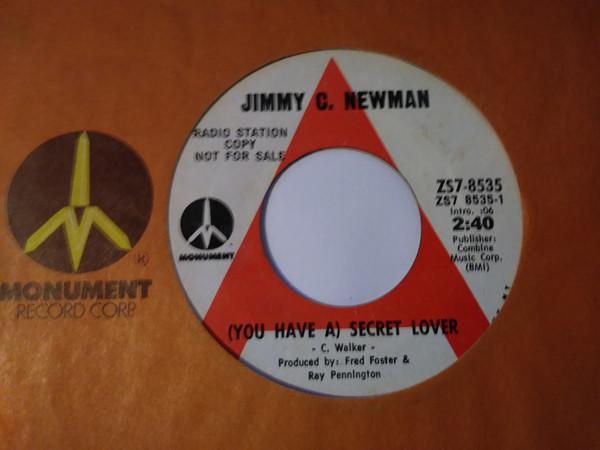 

7inch Record JIMMY C. NEWMAN - (You Have A) Secret Lover / Happy C ZS78535PROMO Monument 1972 US Folk Used