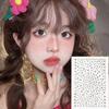 1 Sheet 3D Face Eye Party Makeup Tattoo Sticker Diamond  Sticker Self-Adhesive Mixed  Face Decoration Sticker