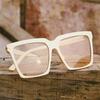 Oversize Brand Designer Sunglasses Women  Vintage T Square Sun Glasses Female Black Gradient Glasses Men Oculos UV400
