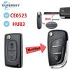 Modified For Citroen C2 C3 C4 C5 Berlingo For Peugeot 107 207 307 307S 308 407 607 Remote Flip Car Key Shell Case Cover