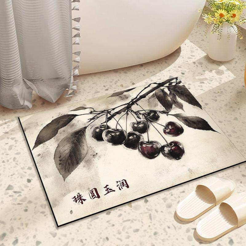 Ancient Fruit Diatom Mud Household Absorbent Mat Toilet Toilet Floor Mat Washroom Floor Mat Anti-slip Wear