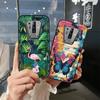 Cartoon Back Cover Phone Case For Blackview BV6900 Card Bag Graffiti Waterproof Soft Case Card Slot Silicone Shockproof