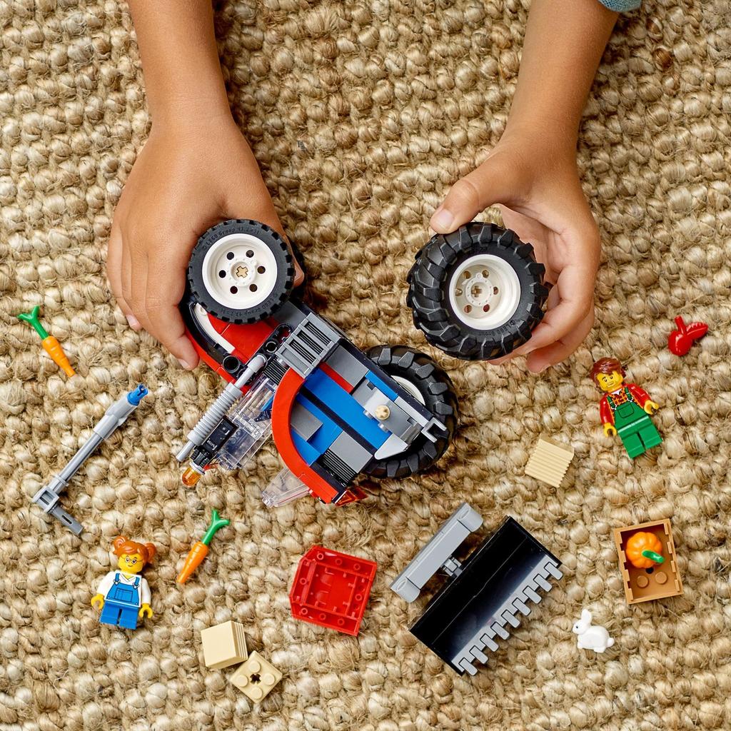 LEGO City Tractor Toy Present Birthday Block Educational Christmas Boys Girls Children 5 Years Old 6 Years Old 7 Years Old 8 Years Old City Building