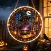 Creative Decompressing Puzzle Halloween Acrylic Sun Catcher, DIY Spooky Suncatcher Kit, Hanging Decor Gothic Stained Glass Window Ornament for