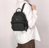 David Jones Women's Small City Backpack, Eco-leather, Black