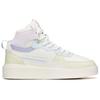New Anta Life Collection Thermal Slip Resistant High Top Skateboard Shoes Women's White Green Blue 922138011-4