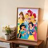 Full Round Diamond Painting Princesses Art Rhinestone Picture Mosaic DIY 5D Cross Stitch Embroidery Home Decoration