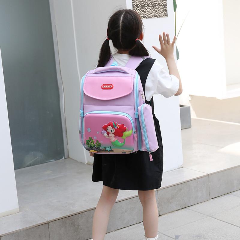 Lightweight And Spacious Kids School Backpack With Cute Cartoon Patterns